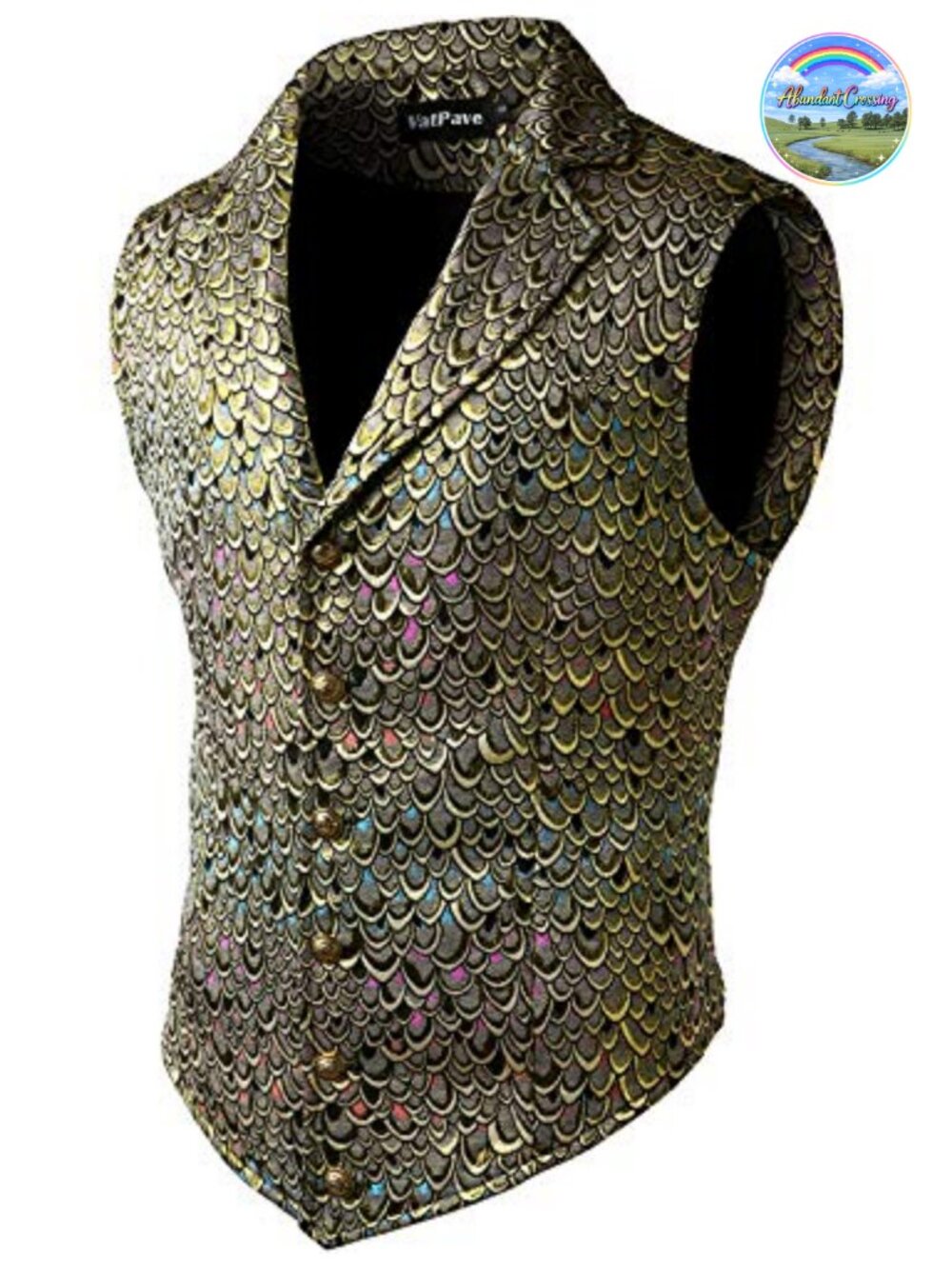 Slim Fit Victorian Steampunk Waistcoat Vest V-Neck Gothic Sleeveless